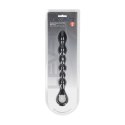 SHOTS Beaded Snake Silicone Anal Probe with Loop - Black