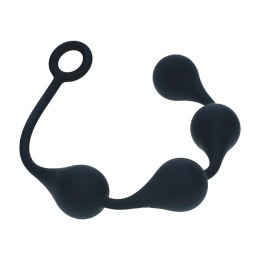 SHOTS Waterdrop Silicone Anal Balls - L - 40mm - Black