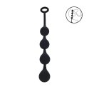 SHOTS Waterdrop Silicone Anal Balls -M - 30mm - Black