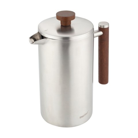 STALOWY ZAPARZACZ TŁOKOWY DO KAWY HERBATY 1L KINGHOFF KH-1995