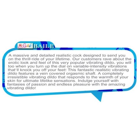 Baile - Boys of Toys Sp. z. o.o. (dystrybutor) BAILE- Multispeed Flexible Vibrator