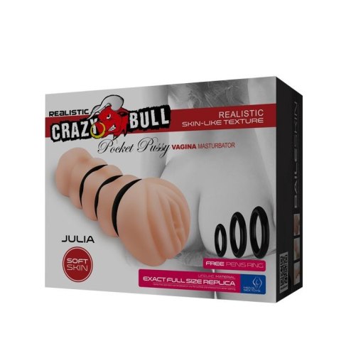 Baile - Boys of Toys Sp. z. o.o. (dystrybutor) CRAZY BULL - JULIA, Pocket Pussy VAGINA
