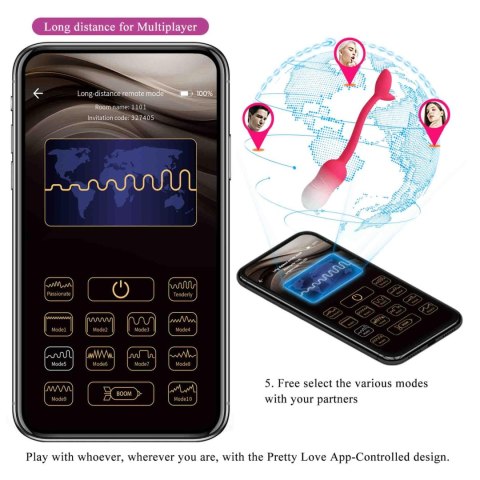 Baile - Boys of Toys Sp. z. o.o. (dystrybutor) Pretty Love Poulsen App-Controlled Egg Vibrator 01