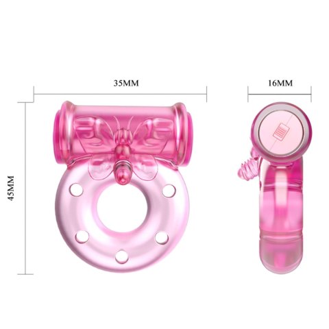 Baile - Boys of Toys Sp. z. o.o. (dystrybutor) Vibrating Cock Ring & Condom Set - Pink