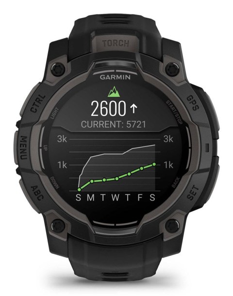 Zegarek sportowy Garmin Instinct 3 AMOLED 45mm Czarny