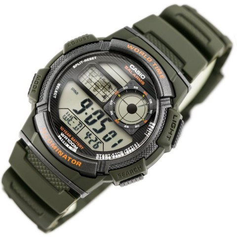 Casio ZEGAREK MĘSKI CASIO AE-1000W 3AVDF (zd073b) - WORLD TIME + BOX