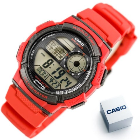 Casio ZEGAREK MĘSKI CASIO AE-1000W 4AV (zd073c) - WORLD TIME + BOX