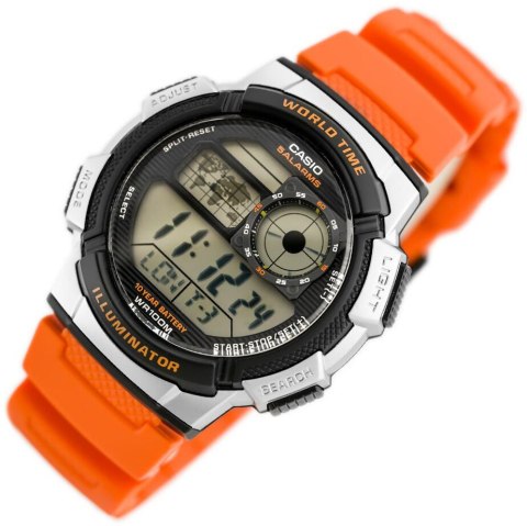 Casio ZEGAREK MĘSKI CASIO AE-1000W 4BV (zd073d) - WORLD TIME + BOX