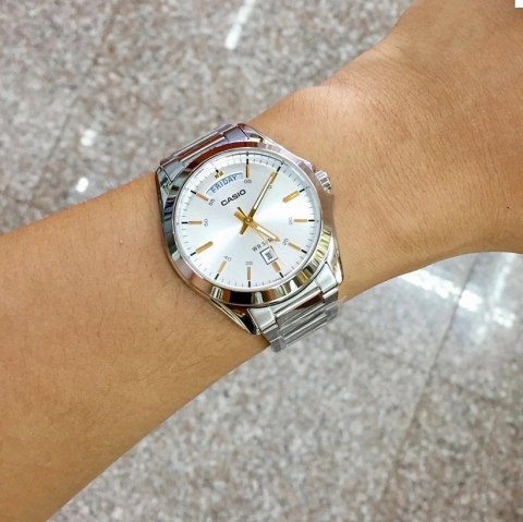 Casio ZEGAREK MĘSKI CASIO MTP-1370D-7A2V (zd025d) + BOX