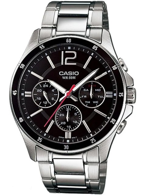 Casio ZEGAREK MĘSKI CASIO MTP-1374D-1AV (zd063b) + BOX