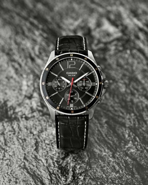 Casio ZEGAREK MĘSKI CASIO MTP-1374L-1AV (zd064b) + BOX