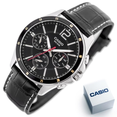 Casio ZEGAREK MĘSKI CASIO MTP-1374L-1AV (zd064b) + BOX