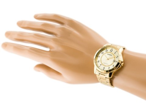 Casio ZŁOTY ZEGAREK MĘSKI CASIO MTP-V004G-9B (zd047a) + BOX