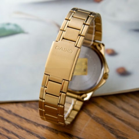 Casio ZŁOTY ZEGAREK MĘSKI CASIO MTP-V004G-9B (zd047a) + BOX