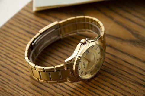 Casio ZŁOTY ZEGAREK MĘSKI CASIO MTP-V004G-9B (zd047a) + BOX