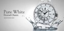 Inny ZEGAREK DAMSKI LONGBO - white/gold (zx610a)