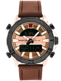 Naviforce ZEGAREK MĘSKI NAVIFORCE - NF9114 (zn046e) - brown/rosegold