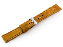 Pacific Pasek skórzany do zegarka W48 - PREMIUM - camel - 24mm