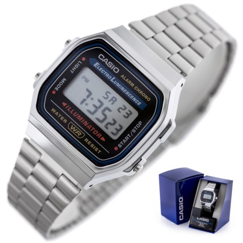 Casio ZEGAREK UNISEX CASIO A168WA-1W - VINTAGE + BOX