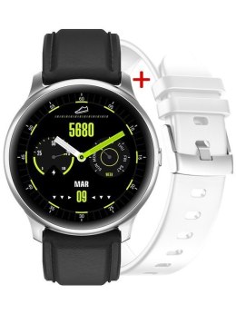 G. Rossi SMARTWATCH MĘSKI G. Rossi G.RSWSF1-3C1-1 silver/black + dodatkowy PASEK (sg003a)