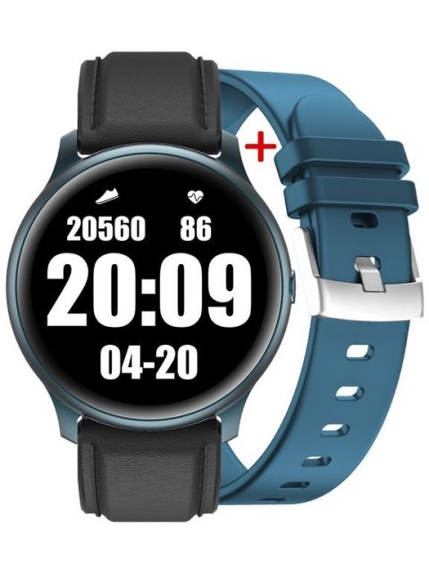G. Rossi SMARTWATCH MĘSKI G. Rossi G.RSWSF1-6F1-1 blue/black + dodatkowy PASEK (sg003d)