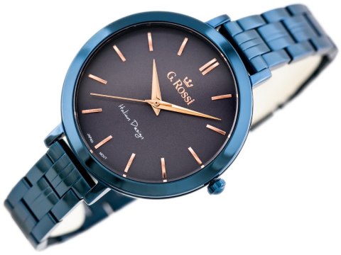 G. Rossi ZEGAREK G. ROSSI - 11389B-6F3 (zg787h) blue/violet + BOX