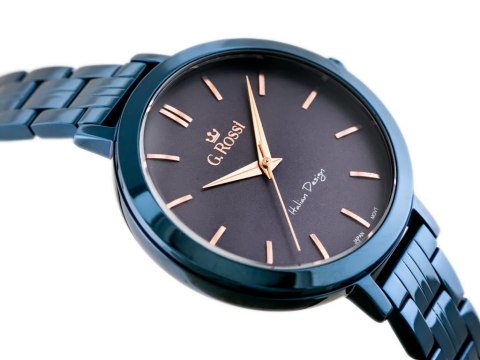 G. Rossi ZEGAREK G. ROSSI - 11389B-6F3 (zg787h) blue/violet + BOX