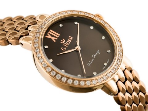 G. Rossi ZEGAREK G. ROSSI - 11775B (zg769f) rose gold/brown + BOX