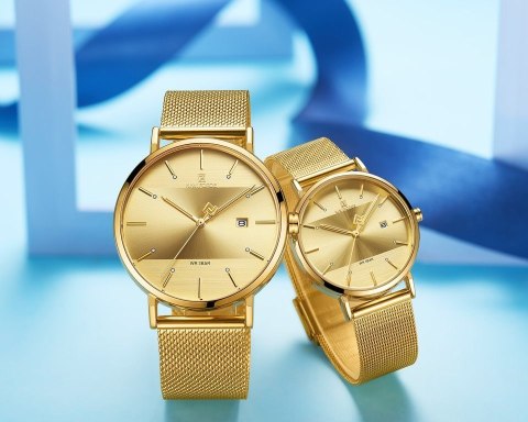 Naviforce KOMPLET PREZENTOWY 2 ZEGARKÓW (MĘSKI I DAMSKI) NAVIFORCE - NF3008G+L (zn113c)