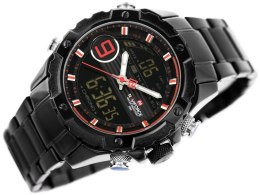 Naviforce ZEGAREK MĘSKI NAVIFORCE - NF9146S (zn089b) - black/red + BOX