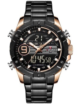 Naviforce ZEGAREK MĘSKI NAVIFORCE - NF9146S (zn089c) - black/rosegold + BOX