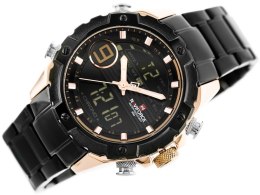 Naviforce ZEGAREK MĘSKI NAVIFORCE - NF9146S (zn089c) - black/rosegold + BOX