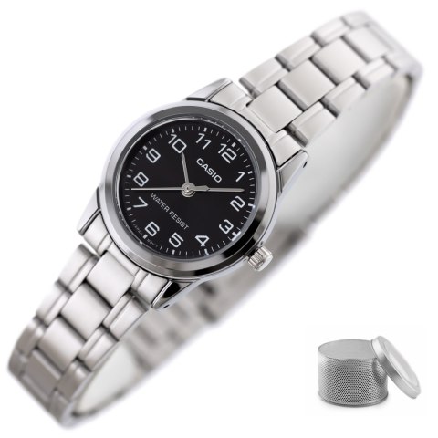 Casio ZEGAREK DAMSKI CASIO LTP-V001D-1B (zd589b) + BOX