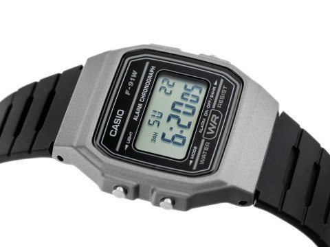 Casio ZEGAREK MĘSKI CASIO F-91WM-1BDF (zd102d) + BOX