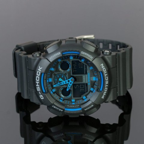 Casio ZEGAREK MĘSKI CASIO G-SHOCK GA-100-1A2ER (zd135b) + BOX
