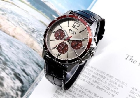 Casio ZEGAREK MĘSKI CASIO MTP-1374L-7A1V (zd064c) + BOX