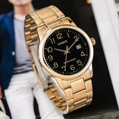 Casio ZEGAREK MĘSKI CASIO MTP-V002G-1B (zd103a) + BOX