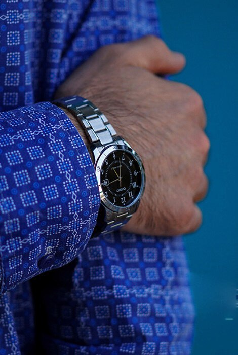 Casio ZEGAREK MĘSKI CASIO MTP-V004D-1B (zd047d) + BOX