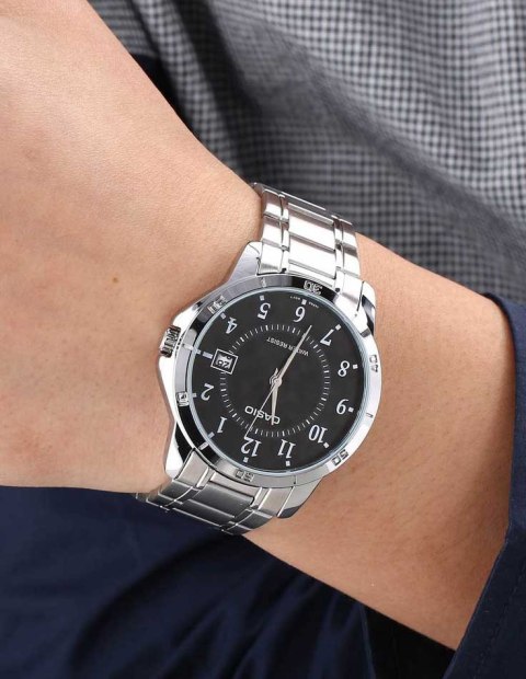 Casio ZEGAREK MĘSKI CASIO MTP-V004D-1B (zd047d) + BOX