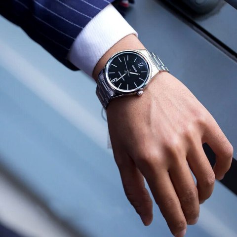 Casio ZEGAREK MĘSKI CASIO MTP-V005D-1B (zd105a) + BOX