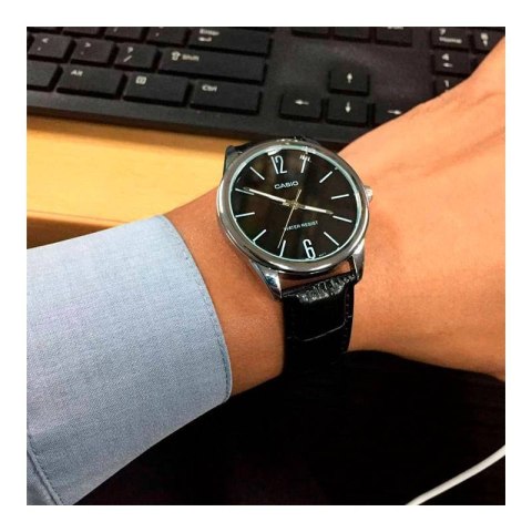 Casio ZEGAREK MĘSKI CASIO MTP-V005L-1BUDF (zd066e) + BOX