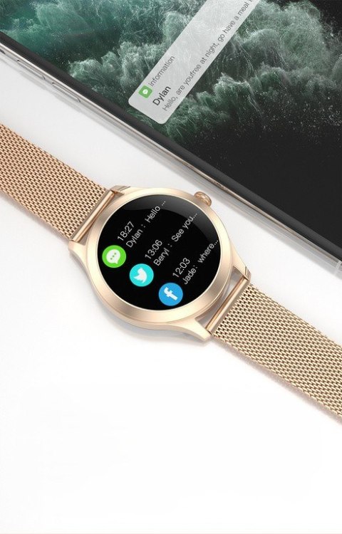 G. Rossi SMARTWATCH DAMSKI G. Rossi SW014-2 rosegold (sg009b)