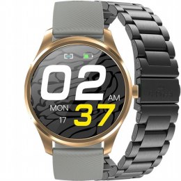 G. Rossi SMARTWATCH MĘSKI G. Rossi SW012-5 gold/gray + dodatkowa BRANSOLETA (sg007e)