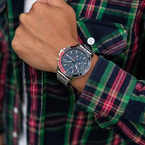 Tommy Hilfiger ZEGAREK MĘSKI TOMMY HILFIGER 1791718 BANK (zf022a)