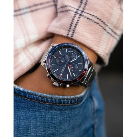 Tommy Hilfiger ZEGAREK MĘSKI TOMMY HILFIGER 1791718 BANK (zf022a)