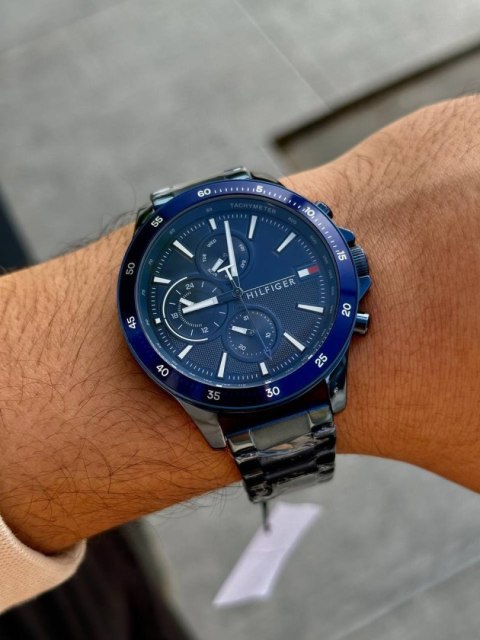Tommy Hilfiger ZEGAREK MĘSKI TOMMY HILFIGER 1791720 BANK (zf022b)