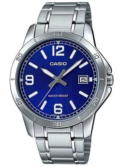 Casio ZEGAREK MĘSKI CASIO MTP-V004D-2B (zd047g) + BOX