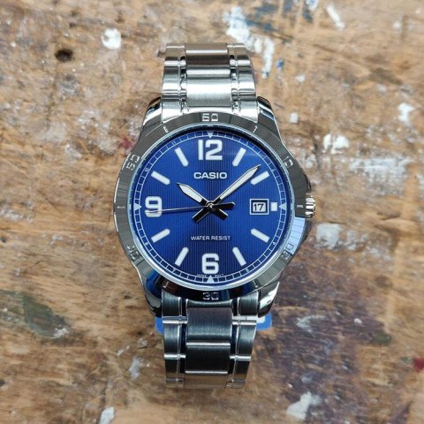 Casio ZEGAREK MĘSKI CASIO MTP-V004D-2B (zd047g) + BOX