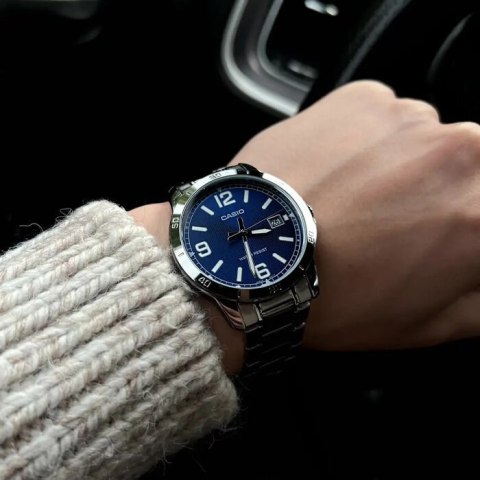 Casio ZEGAREK MĘSKI CASIO MTP-V004D-2B (zd047g) + BOX