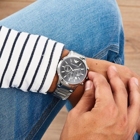 Emporio Armani ZEGAREK MĘSKI EMPORIO ARMANI AR2434 - RENATO + BOX